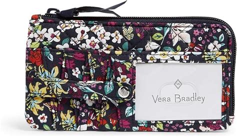 vera bradley women's signature cotton rfid card case wallet|vera bradley rfid finley wallet.